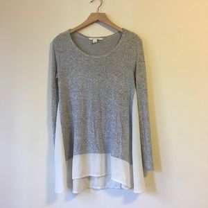 Miami Grey Sweater with Sheer Sides Size S